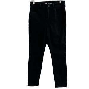 Old Navy Women's Size 6 High-Rise Straight Leg Black Stretch Jeans